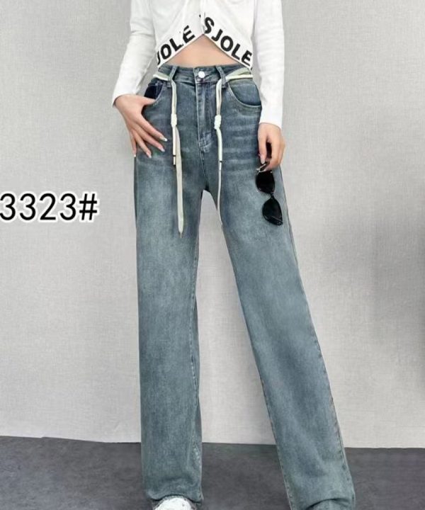 قیمت و خرید شلوار جین نیم بگ زنانه کد 3323